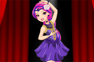 长发女孩的舞蹈秀