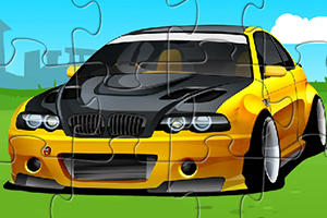 宝马M3卡通汽车拼图