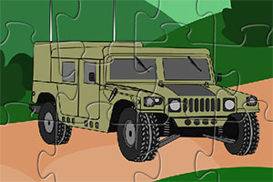 军用悍马车拼图