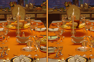 感恩节晚餐找不同