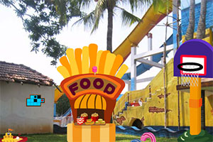 逃出热闹的游乐场