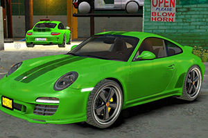 绿色保时捷找轮胎