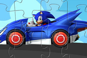 索尼克开超跑拼图