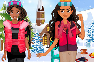 两姐妹的户外装