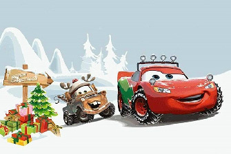 圣诞汽车拼图