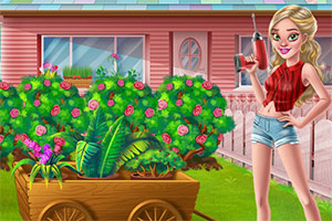 女孩改造花园
