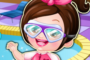 可爱宝贝当潜水员