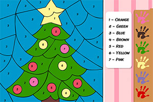 圣诞树的填色