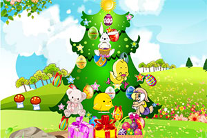 彩蛋布置圣诞树