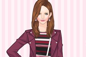 漂亮的条纹毛衣