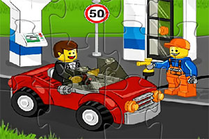 乐高城市汽车拼图