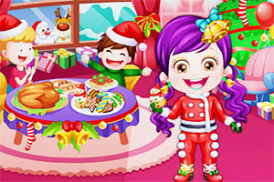 可爱宝贝的圣诞装