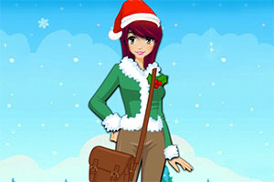 女孩圣诞节装扮2