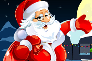 圣诞老人摩托赛