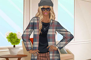 格子衬衫的搭配2