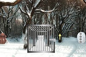 逃离雪熊出没地