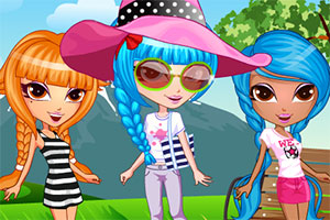 可爱女孩的旅行