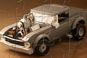 乐高玩具赛车拼图