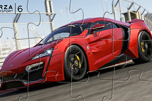 红色超级跑车拼图