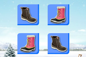 时尚冬靴记忆翻牌