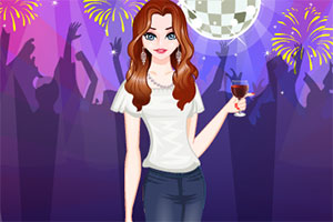 派对女孩的装扮 