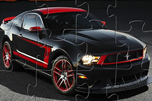 黑色福特野马拼拼看