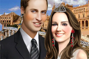 威廉王子夫妇装扮