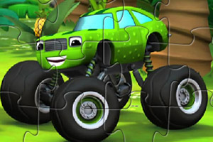 绿色机械怪兽拼图