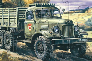 军用卡车拼图