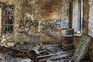 逃出涂鸦废旧房