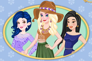 迪士尼公主玩搭配