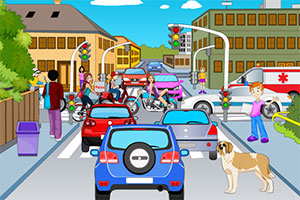 长发公主指挥交通