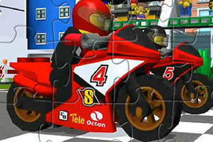 乐高摩托车拼图