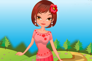 小花的时尚穿着