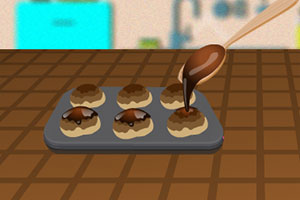 制作巧克力泡芙