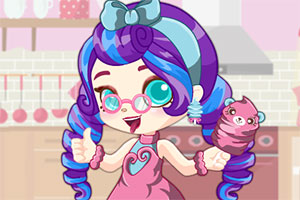 糖果装扮的女孩