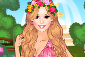 芭比的时尚花朵装