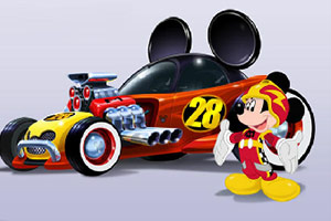 米老鼠赛车拼图