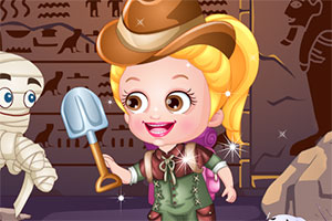 可爱宝贝的考古装扮