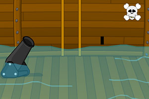 逃离进水的海盗船