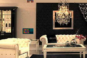 逃离豪华装饰房间