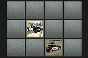 蓝色警车记忆卡