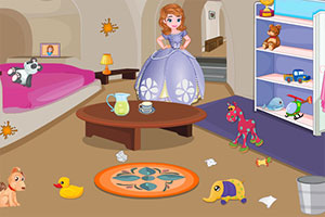 索菲娜整理房间