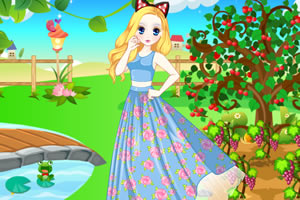 森迪端午出游摘樱桃