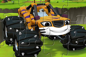 虎皮怪物卡车拼图