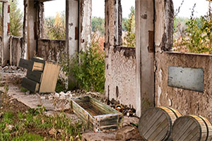 逃离破旧的城堡