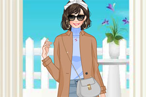 长袖外套的装扮