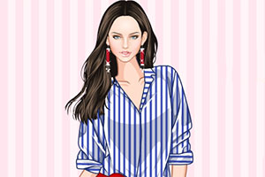 清新的条纹服饰