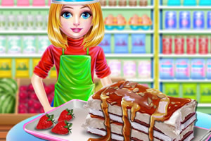 制作冰淇淋三明治蛋糕