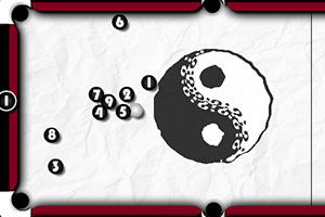 黑白台球